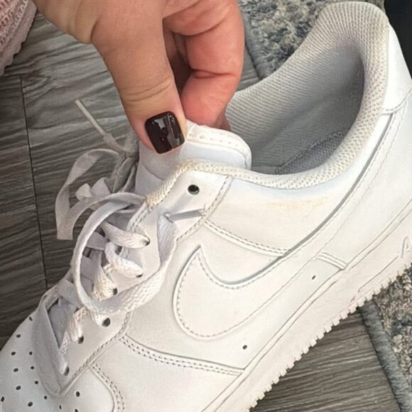 Men's Size 11 - Nike Air Force 1 Low '07 White Leather Worn Once - Picture 3 of 5
